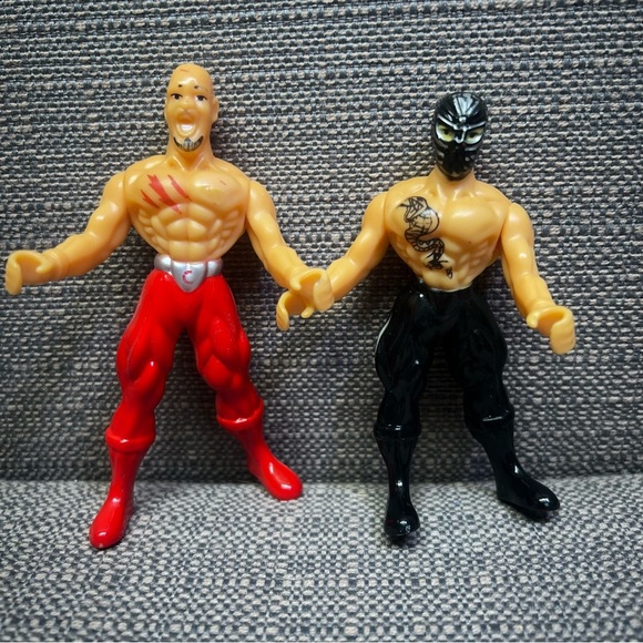Ja-Ru Wrestle Rampage Tag Team Mexican Wrestler Action Figures 4” Luchadores - Picture 3 of 3